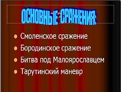 Классный час война 1812 года