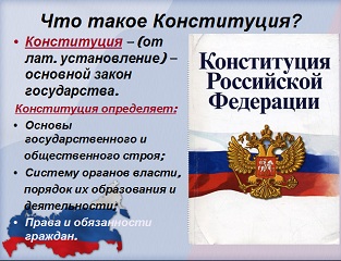 Классный час 20-летие Конституции Российской Федерации