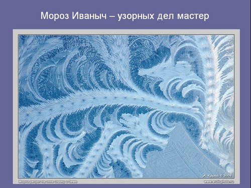 презентация зимние узоры на окне